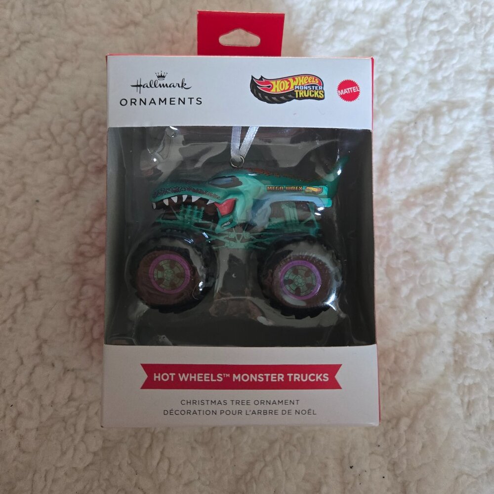 Hallmark Hot Wheels Monster Trucks Mega-Wrex Christmas Ornament